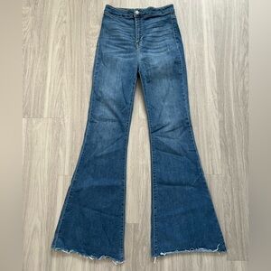 Cello Blue Flare Wide Leg Jeans size 9